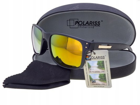 Polariss 739 CZ - Męskie okulary przeciwsłoneczne polaryzacyjne czarne