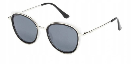 SOLANO SS 10391 C - damskie okulary przeciwsłoneczne kocie czarne