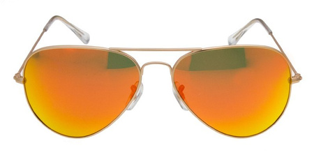 Goya G100 C1 - Okulary przeciwsłoneczne unisex metalowe pomarańczowe