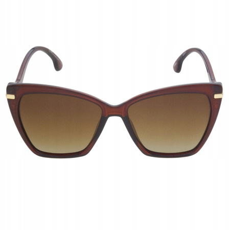 Okulary przeciwsłoneczne z filtrem UV JOKER kocie JR 4671 BR