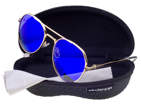 Okulary przeciwsłoneczne polaryzacyjne aviator POLARISS POL 1001 N