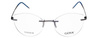 Goya G 96301 C2 - Okulary korekcyjne unisex metalowe kocie niebieskie