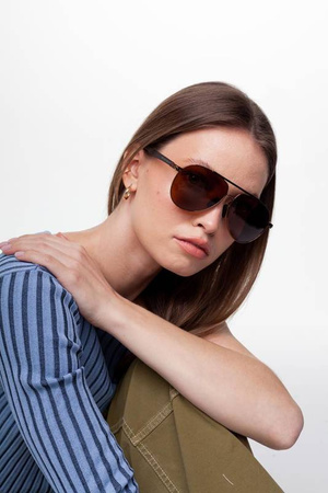 Okulary przeciwsłoneczne polaryzacyjne dla kierowców PILOTKI GOYA - CP 806639 BR