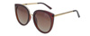 Dessoto 351 BR - Damskie okulary przeciwsłoneczne polaryzacyjne kocie brązowe