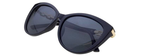 Polariss 860 CZ - Damskie okulary przeciwsłoneczne polaryzacyjne kocie czarne