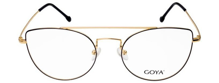 Goya G 94402 C1 - Damskie okulary korekcyjne metalowe kocie czarne