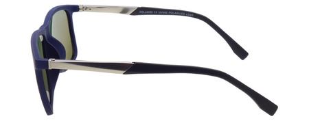 Męskie okulary przeciwsłoneczne polaryzacyjne dla kierowców niebieskie lustrzanki POLARISS POL 875 N