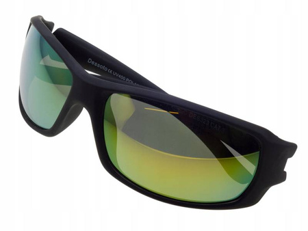 Męskie okulary przeciwsłoneczne polaryzacyjne lustrzanki DESSOTO - DES 323 Z