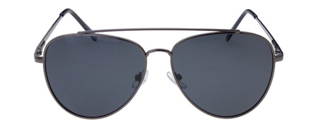 Okulary przeciwsłoneczne polaryzacyjne unisex dla kierowców czarne pilotki DESSOTO - DES 396 GR