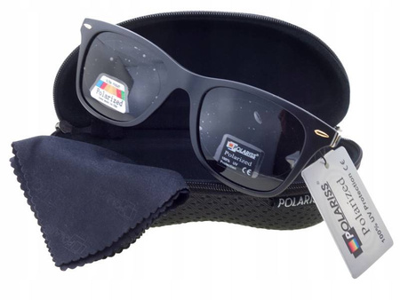 Okulary przeciwsłoneczne polaryzacyjne kujonki nerdy POLARISS - POL 876 CZ