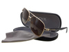 Goya G 8018 BR - Okulary przeciwsłoneczne z filtrem polaryzacyjnym unisex metalowe brązowe