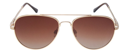 Okulary przeciwsłoneczne polaryzacyjne pilotki POLARISS POL 999 BR