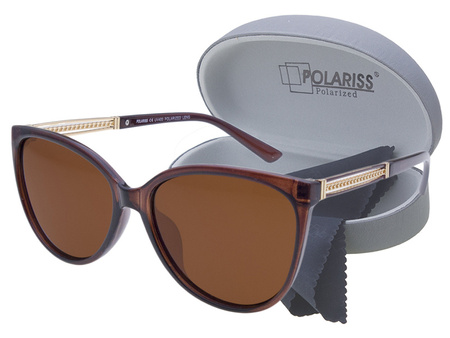 Damskie okulary przeciwsłoneczne polaryzacyjne POLARISS POL 918 BR