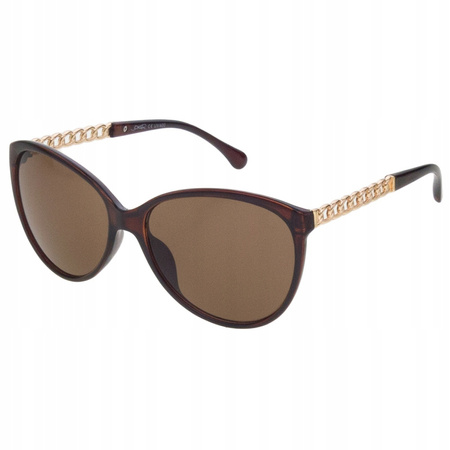 Okulary przeciwsłoneczne z filtrem UV JOKER okrągłe JR 4673 BR