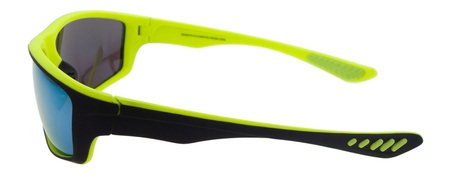 Męskie okulary przeciwsłoneczne polaryzacyjne sportowe lustrzanki DESSOTO - DES 403 ZOL