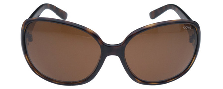Goya G 195 ZX - Brązowe bursztyn okulary przeciwsłoneczne muchy duże z filtrem polaryzacyjnym