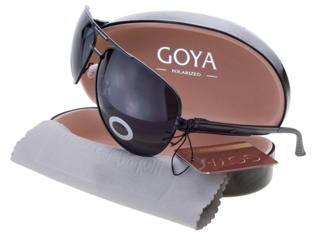 Czarne okulary przeciwsłoneczne polaryzacyjne dla kierowców GOYA - G 55032 CZ aluminium