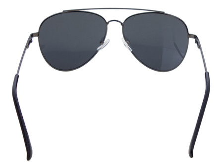 Okulary przeciwsłoneczne polaryzacyjne unisex dla kierowców czarne pilotki DESSOTO - DES 396 GR