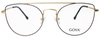 Goya G 94402 C1 - Damskie okulary korekcyjne metalowe kocie czarne