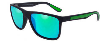 Męskie okulary przeciwsłoneczne polaryzacyjne dla kierowców zielone lustrzanki POLARISS POL 938 Z