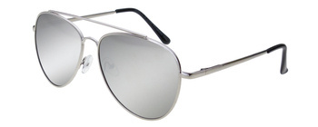 Okulary przeciwsłoneczne polaryzacyjne unisex dla kierowców srebrne lustrzanki pilotki DESSOTO - DES 396 S