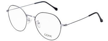 Goya G 94411 C4 - Okulary okrągłe korekcyjne unisex metalowe czarne