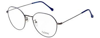 Goya G 94411 C2 - Okulary okrągłe korekcyjne unisex metalowe szare
