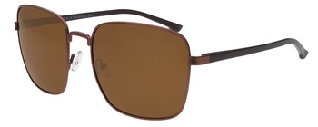 Brązowe aluminiowe okulary przeciwsłoneczne polaryzacyjne dla kierowców GOYA - G 55042 BR