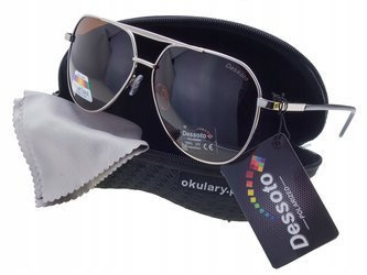 Okulary przeciwsłoneczne polaryzacyjne pilotki DESSOTO - DES 357 S