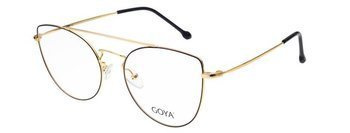 Goya G 94402 C1 - Damskie okulary korekcyjne metalowe kocie czarne