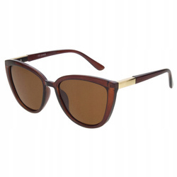 Okulary przeciwsłoneczne z filtrem UV JOKER kocie JR 4672 BR