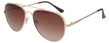 Okulary przeciwsłoneczne polaryzacyjne pilotki POLARISS POL 999 BR