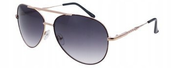 Damskie okulary przeciwsłoneczne pilotki aviator JOKER - JR 4339 CZ