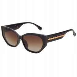Okulary przeciwsłoneczne z filtrem UV JOKER kocie JR 4664 BR