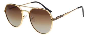 Okulary przeciwsłoneczne polaryzacyjne aviator POLARISS POL 1001 BR