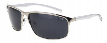 Srebrne okulary przeciwsłoneczne polaryzacyjne dla kierowców GOYA - G 218 C