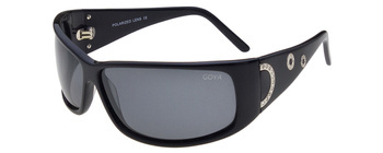 Czarne damskie okulary przeciwsłoneczne z filtrem polaryzacyjnym - Goya G 148 CZ C
