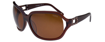Brązowe damskie okulary przeciwsłoneczne z filtrem polaryzacyjnym - Goya G 170 BR
