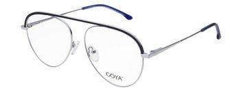 Goya G 95544 C3 - Okulary korekcyjne unisex metalowe pilotki srebrne