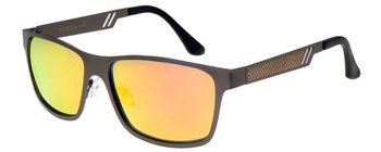 Polariss 818 POM - Okulary przeciwsłoneczne unisex metalowe polaryzacyjne pomarańczowe